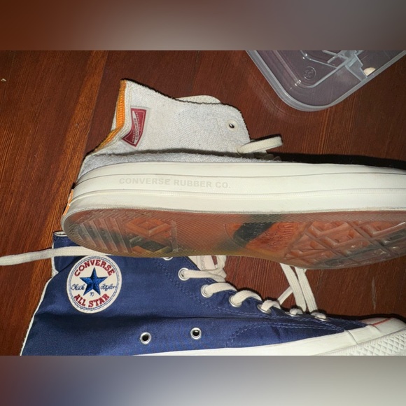 Converse High-Tops All Star in Blue and Cream - Picture 10 of 15